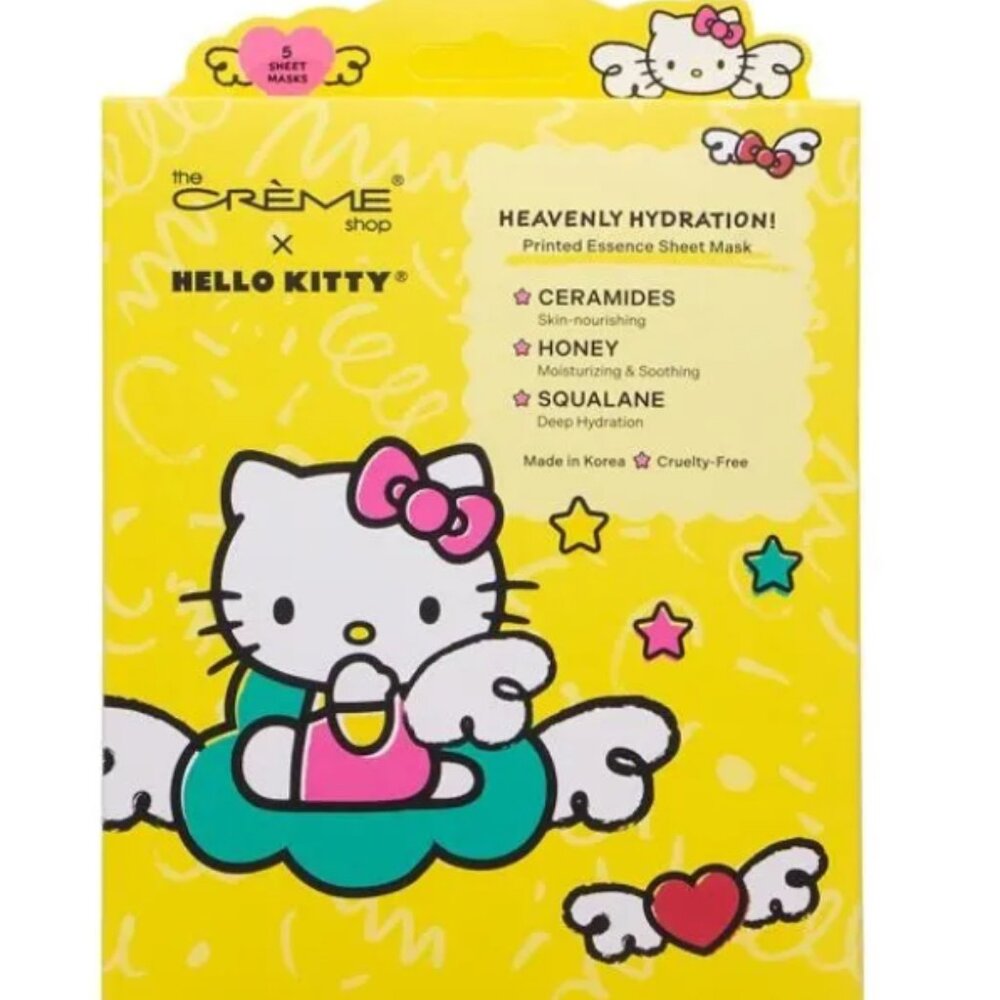 Hello Kitty x The Creme Shop Heavenly‎ Hydration Sheet Masks | Box of 5 | NWT